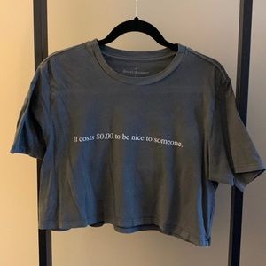 Screen Print Crop Top